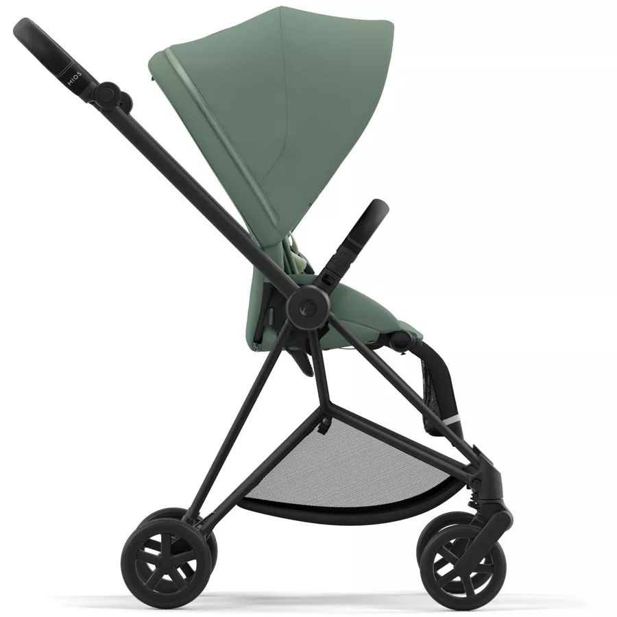 cybex PLATINUM Kombikinderwagen New Mios Matt Black Leaf Green