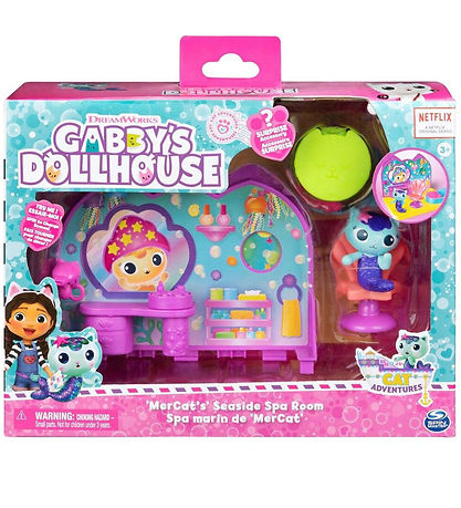 Gabby's Dollhouse S?t - 6 Dele - MerCat's Seaside Spa Room
