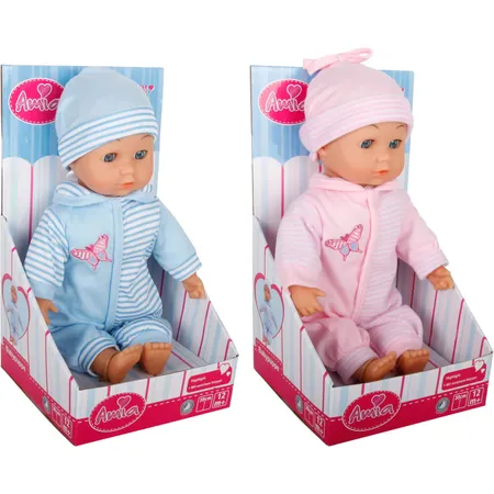 Amica Weichbaby rosa oder blau, ca.30cm, 1 Stück, 2-fach sortiert