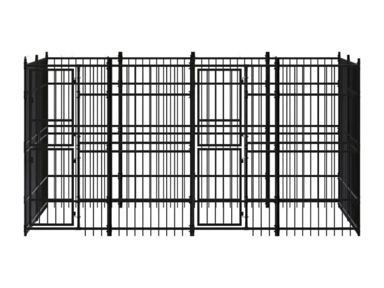 Chenil cage enclos pac noire 384 x 192 x 200 cm 02_0041873