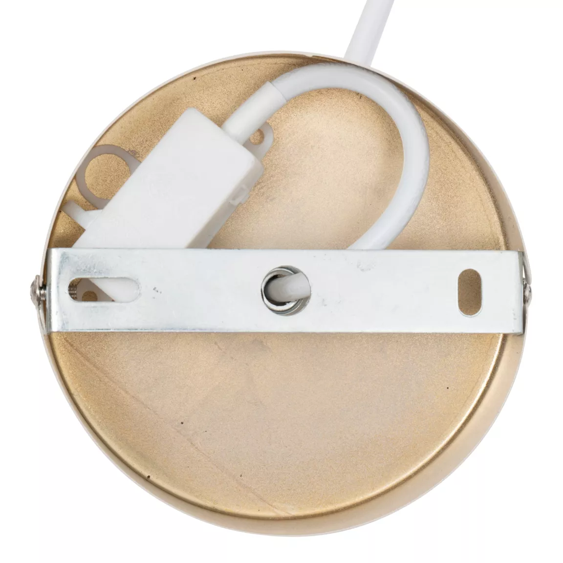 Suspension luminaire métal (27,5 x 13,4 cm) Savio Beige