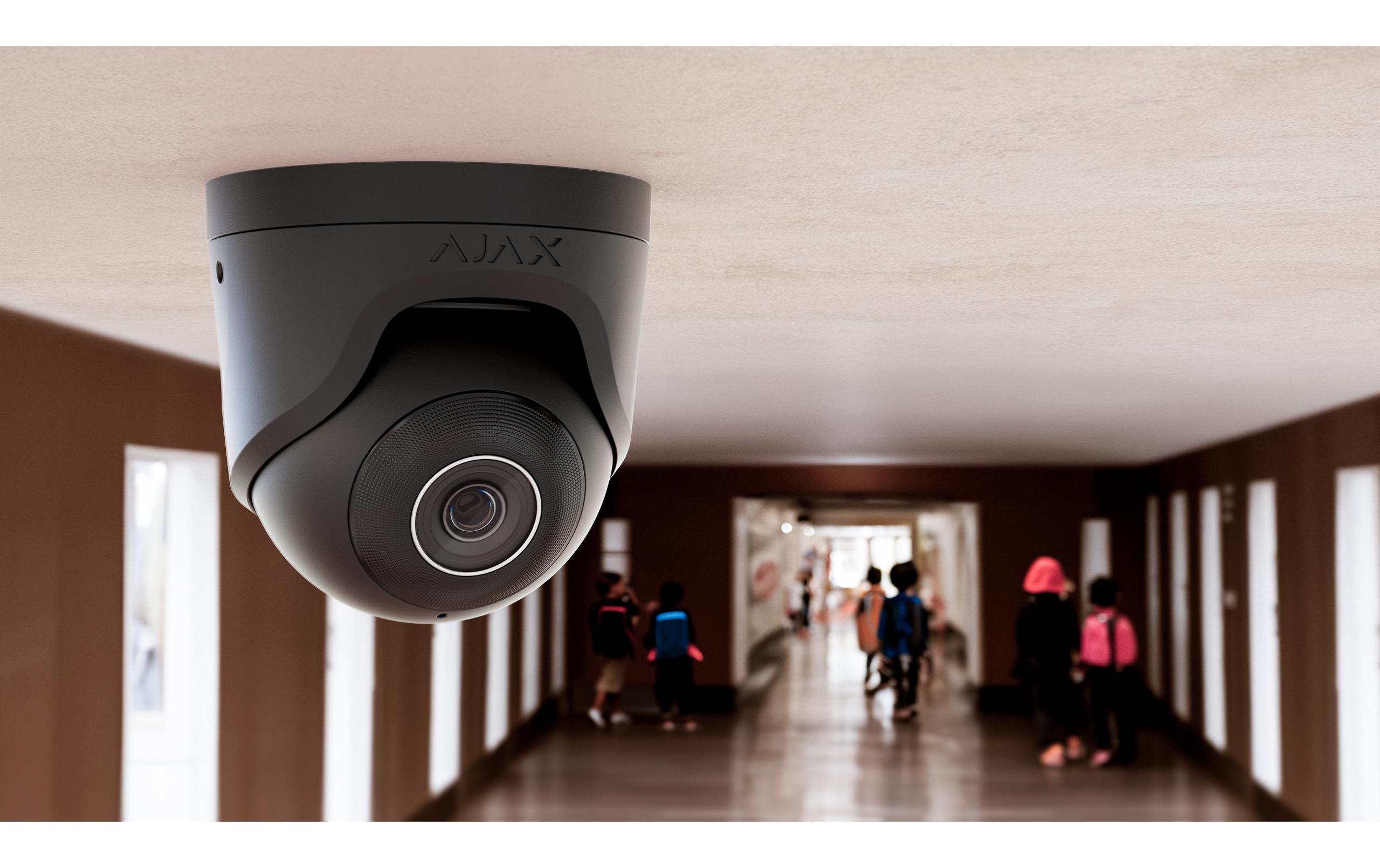 Netzwerkkamera TurretCam (5 Mp/4 mm) Schwarz<br>Kabelgebundene IP-Überwachungskamera mit KI