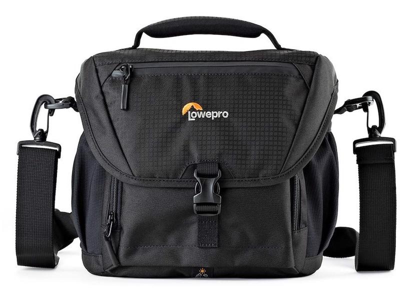 Lowepro Kamera-Tasche Nova 170 AW II Schwarz Kamera-Schultertasche für DSLR- und spiegellose Kameras sowie zusätzliche Objektive und Blitz-Geräte