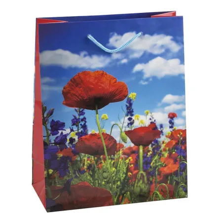 Idena Geschenktasche Flower 35 x 25 x 8cm, sortiert