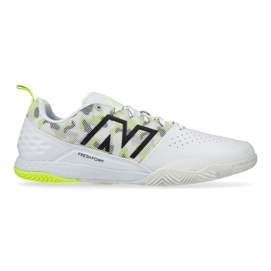 New Balance Audazo V6 Pro IN - Blanc/Jaune Fluo