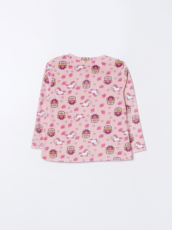 Conjunto de pijama de veludo UCS LLC - Rosa