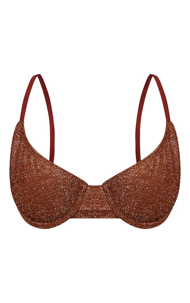 Bronze Haut De Bikini À Armatures Lurex
