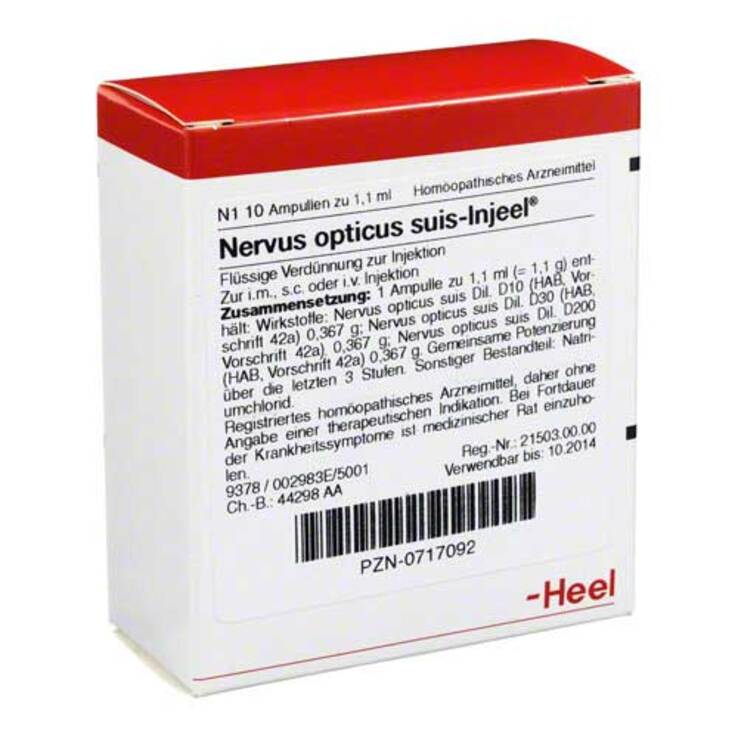 Nervus Opticus suis Injeel Ampullen, 10 St