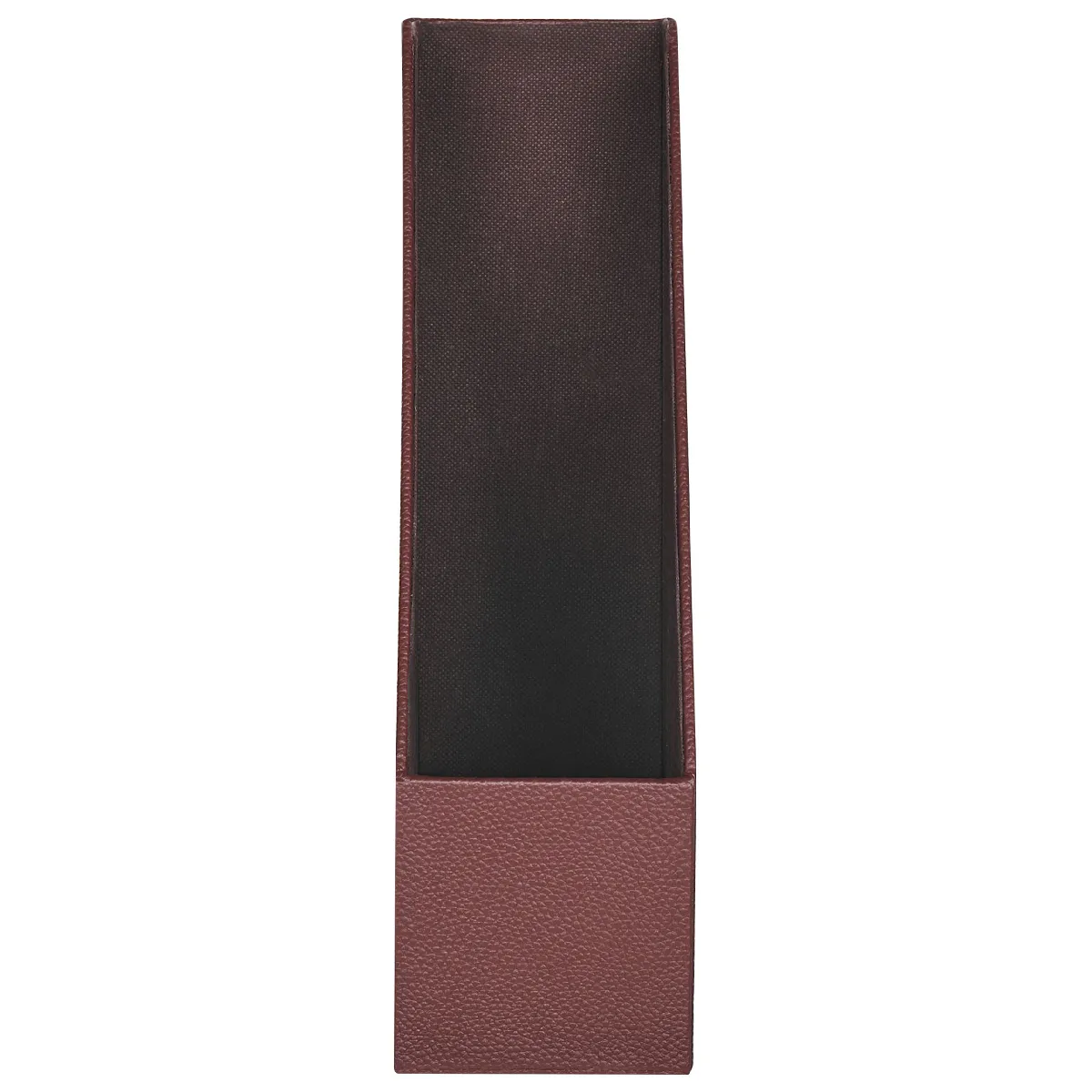 Beliani Lot de 4 porte-documents en cuir rouge SUMER