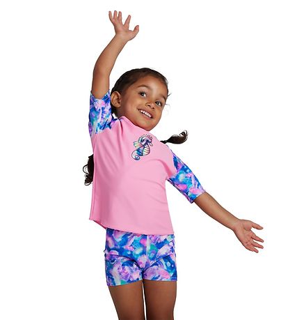 Speedo Bådes?t - UV40+ - Pink/Spearmint m. Enhj?rning