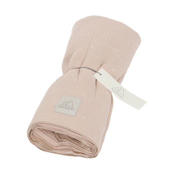 Nanami Leaf Swaddle - 100 x 135 cm - Naturel