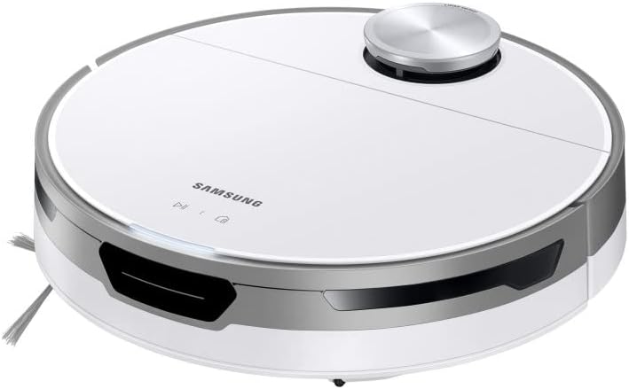 Samsung Jet Bot+ VR30T85513W/WA Saugroboter, 5 W Saugleistung, 0,3 ℓ, Clean Station, LIDAR Sensor, Smart Control, Digital Inverter Motor, Misty White