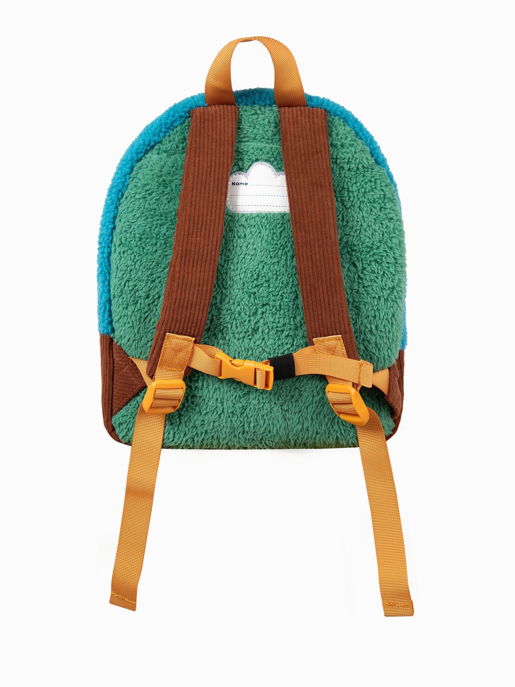 Frugi Fleece Character Brown Backpack