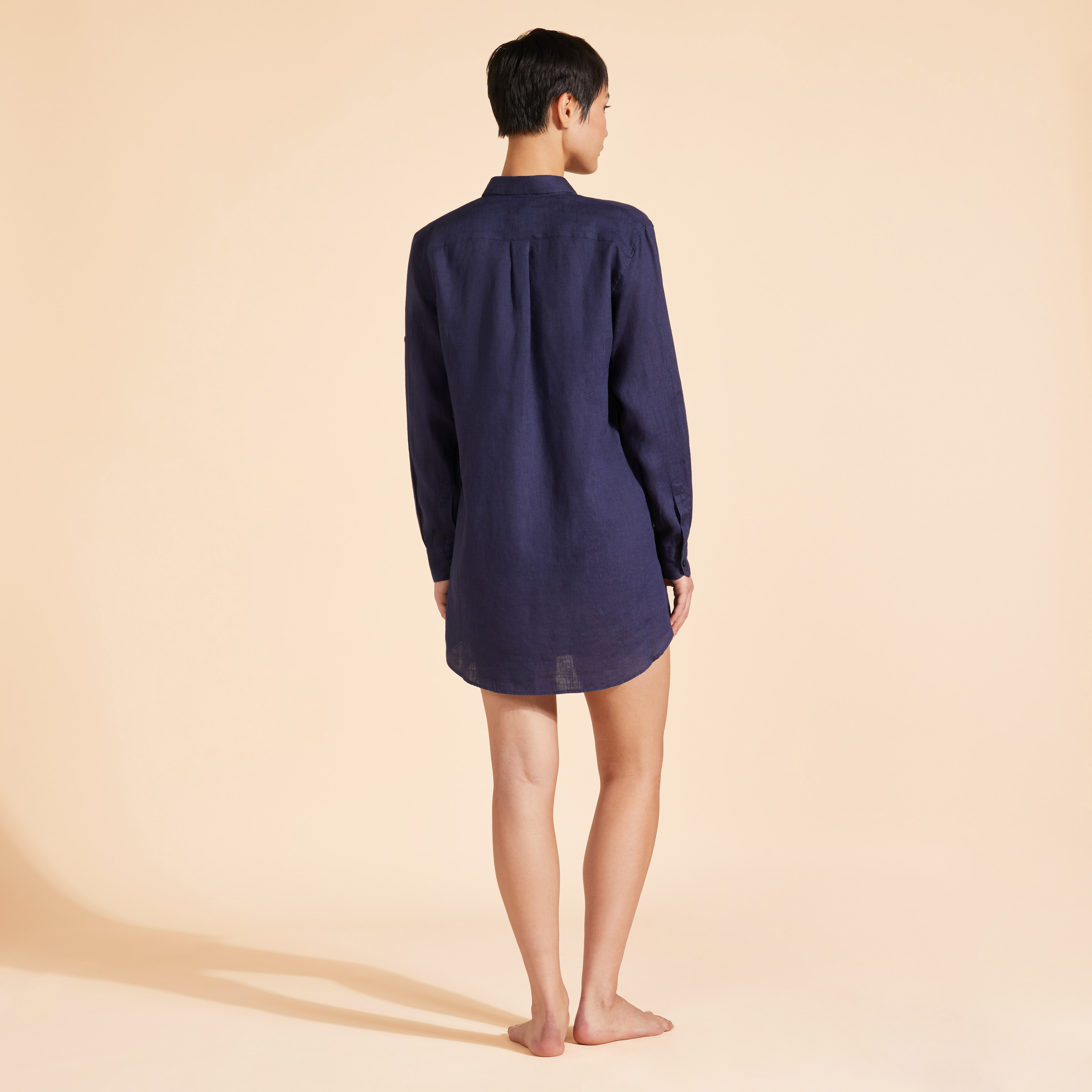 Robe chemise femme unie | Site Vilebrequin | FRGH9U10