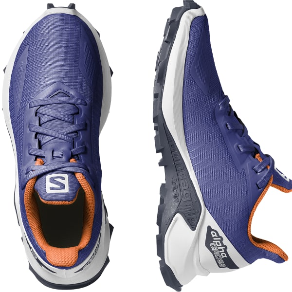 Chaussure trail SALOMON ALPHACROSS BLAST J CLEMATIS BLUE/WHITE/VIBRANT ORANGE