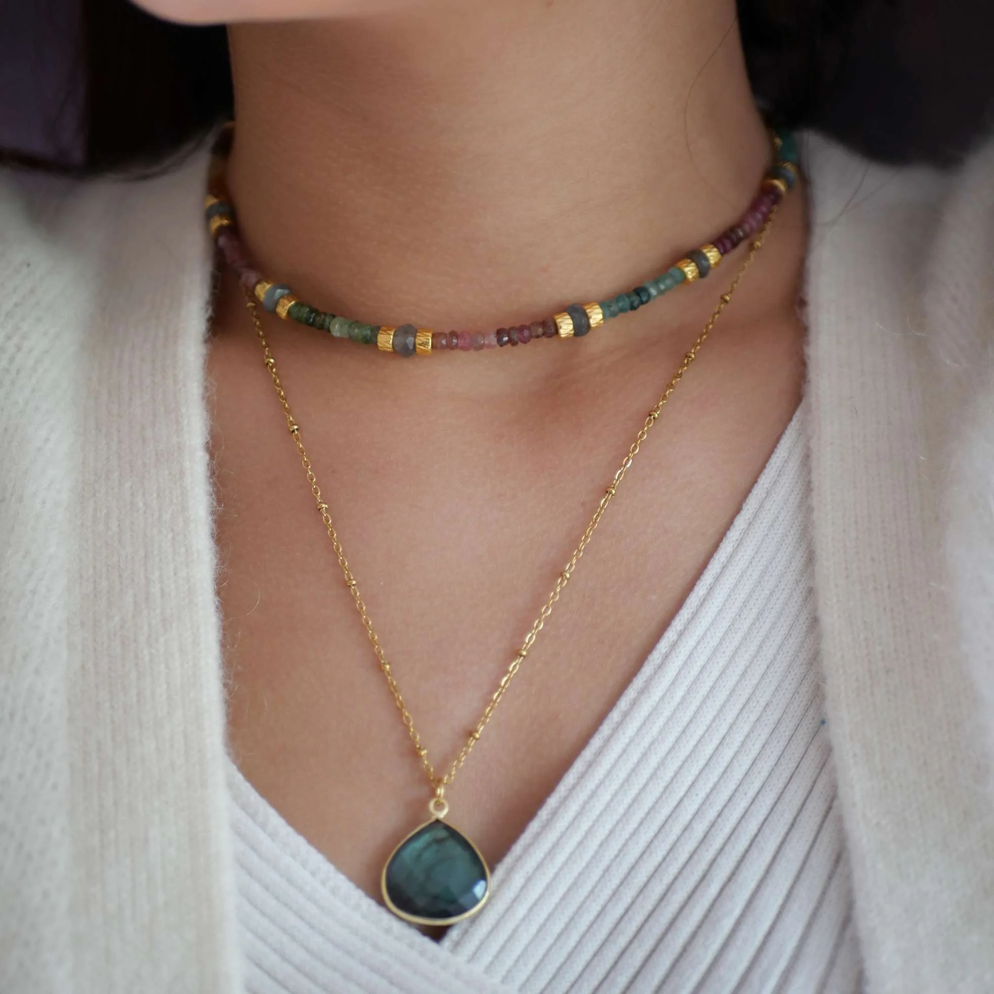 SAHASRA - Collier tourmaline | Multicolore
