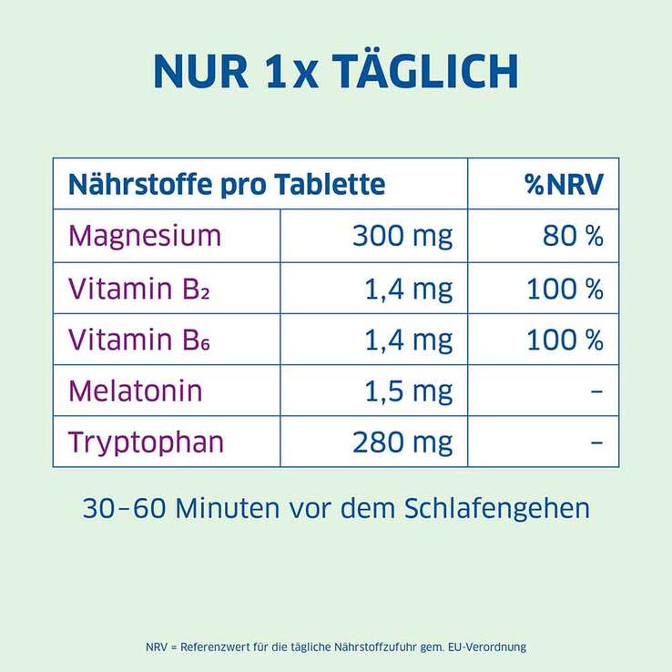 Magnesium Diasporal pro Depot Schneller Einschlafen, 30 St