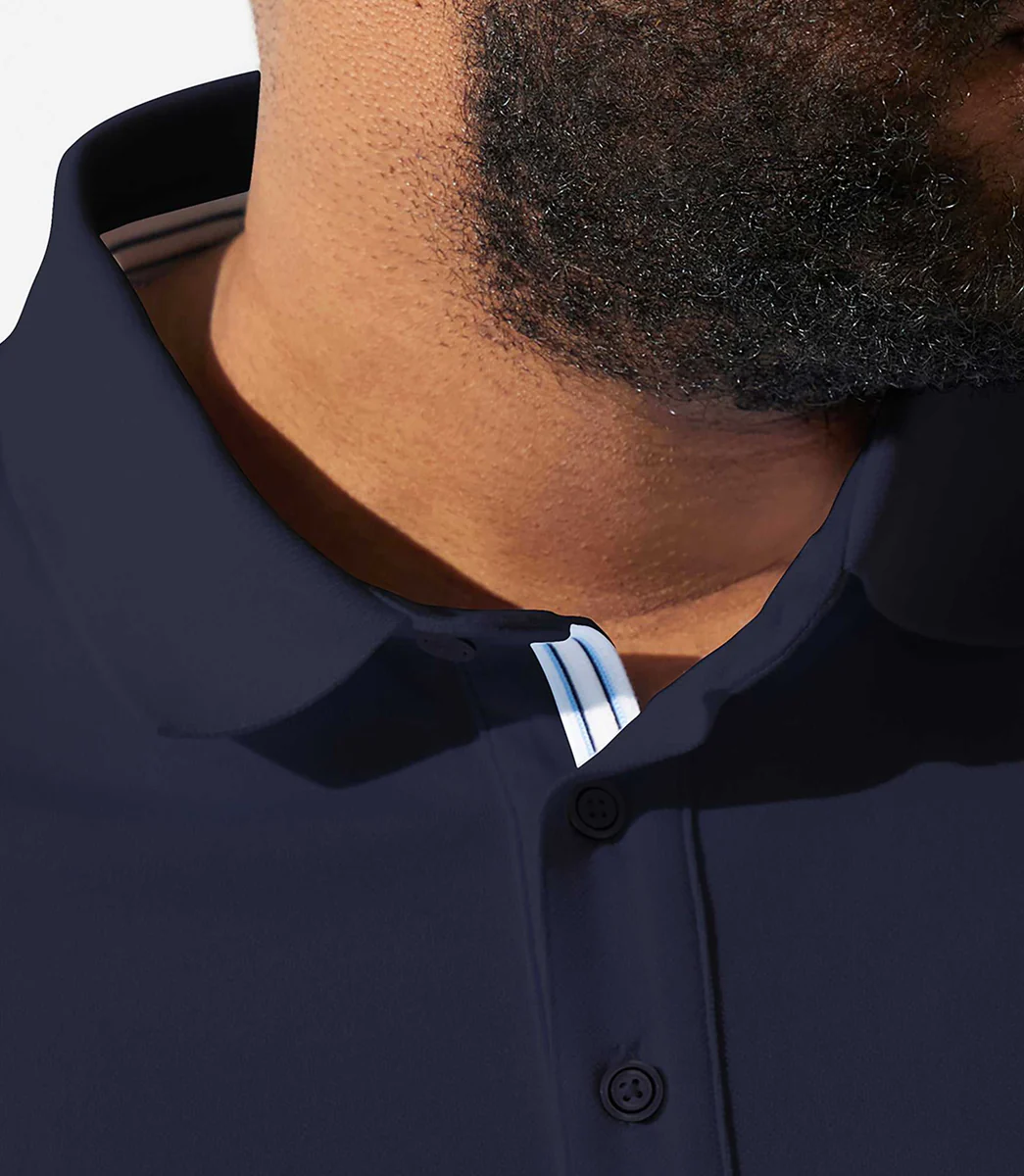 Polo uni marine GREGORBT
