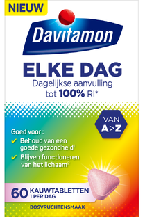 Davitamon Elke Dag Kauwtabletten 60KTB