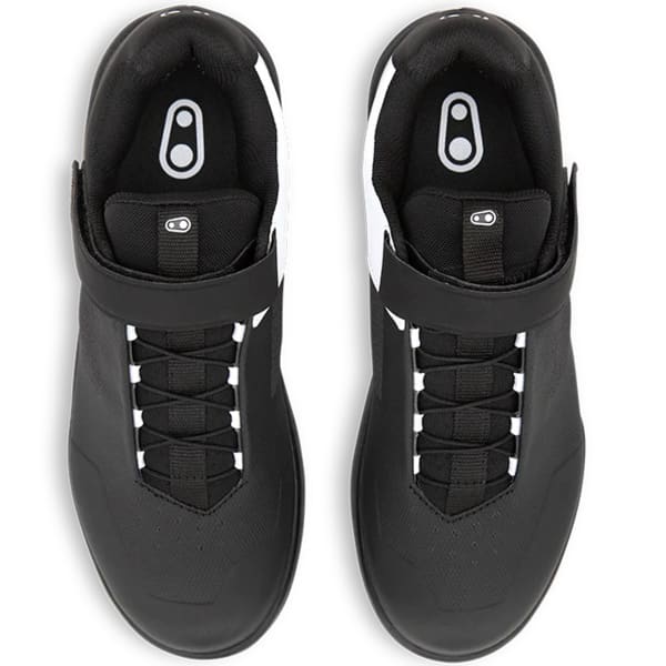 Chaussure VTT plate CRANKBROTHERS STAMP SPEEDLACE FLAT BLACK / WHITE - BLACK OUTSOLE