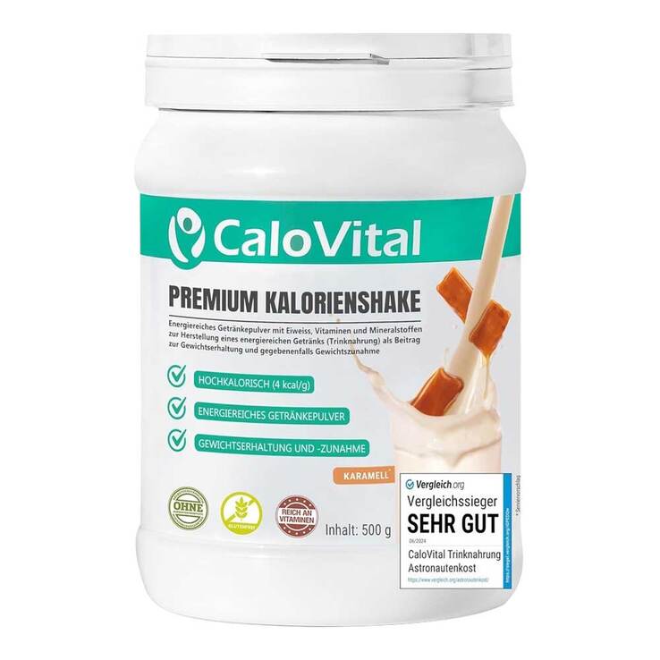 Calovital Premium Kalorienshake Karamell Pulver, 500 g