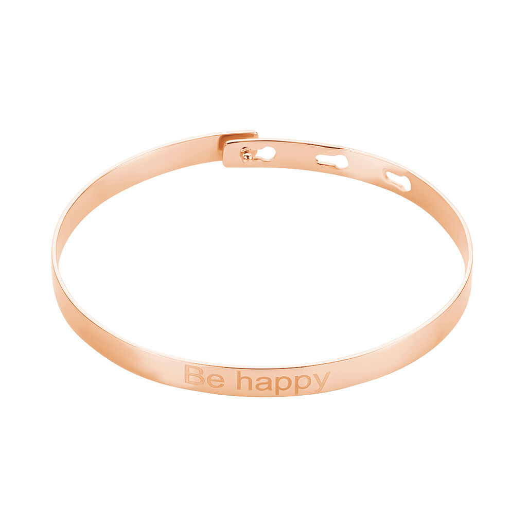 Bracelet Jonc Gravita Argent Rose