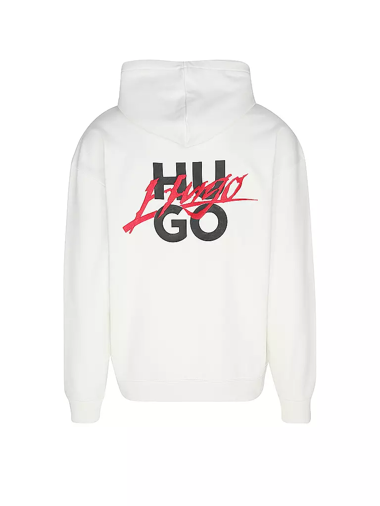 HUGO Kapuzensweater - Hoodie  weiss