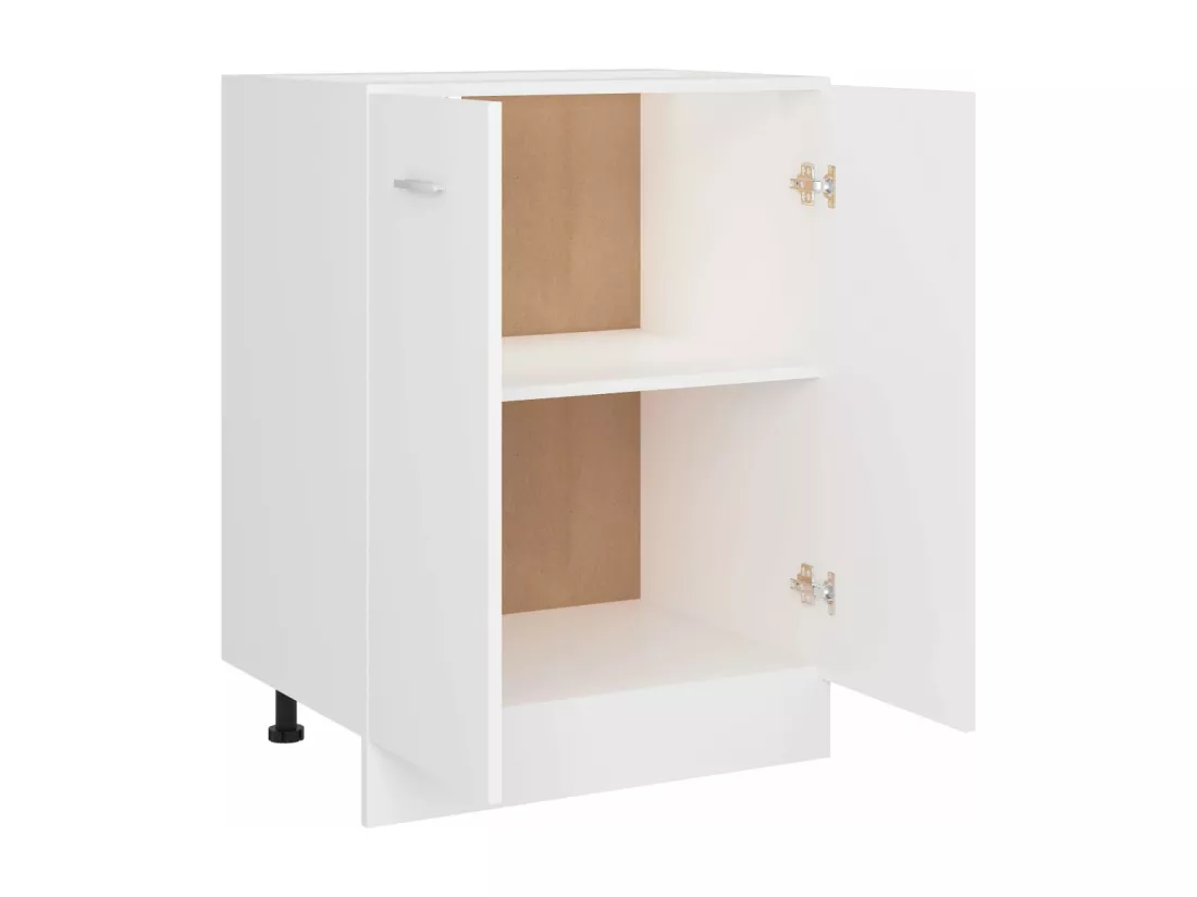 Armoire de plancher Blanc 60x46x81,5 cm Bois d'ingénierie