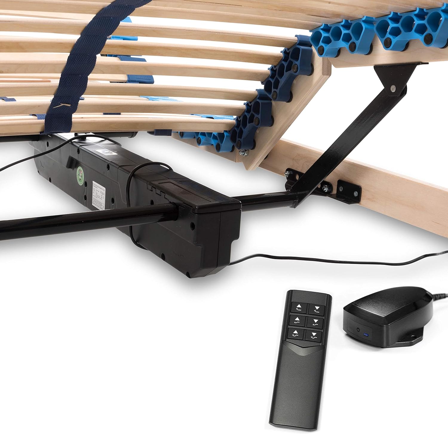 Betten-ABC Superflex Elektro, 7 Zonen Lattenrost mit elektrischer Kopf und Fußteilverstellung, 90 x 200 cm
