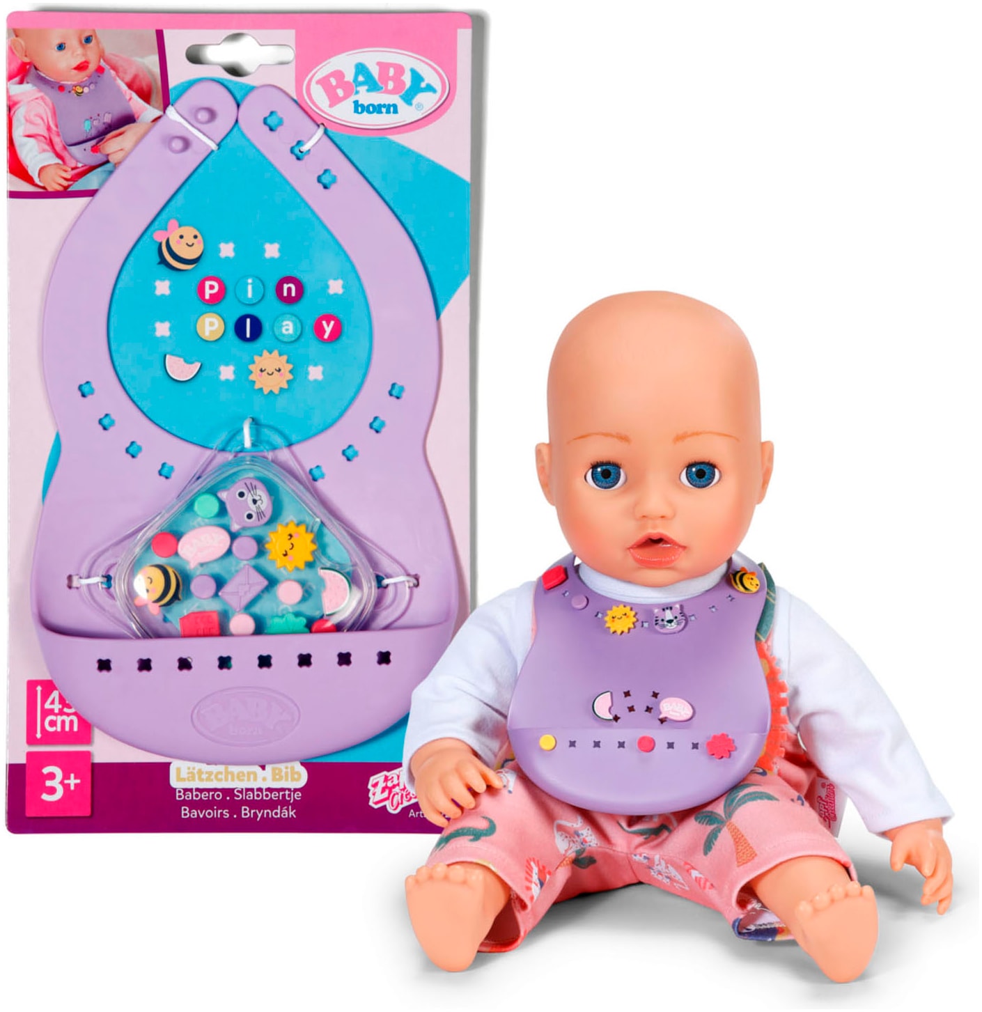 Baby Born Puppen Accessoires-Set »Pinplay Lätzchen«