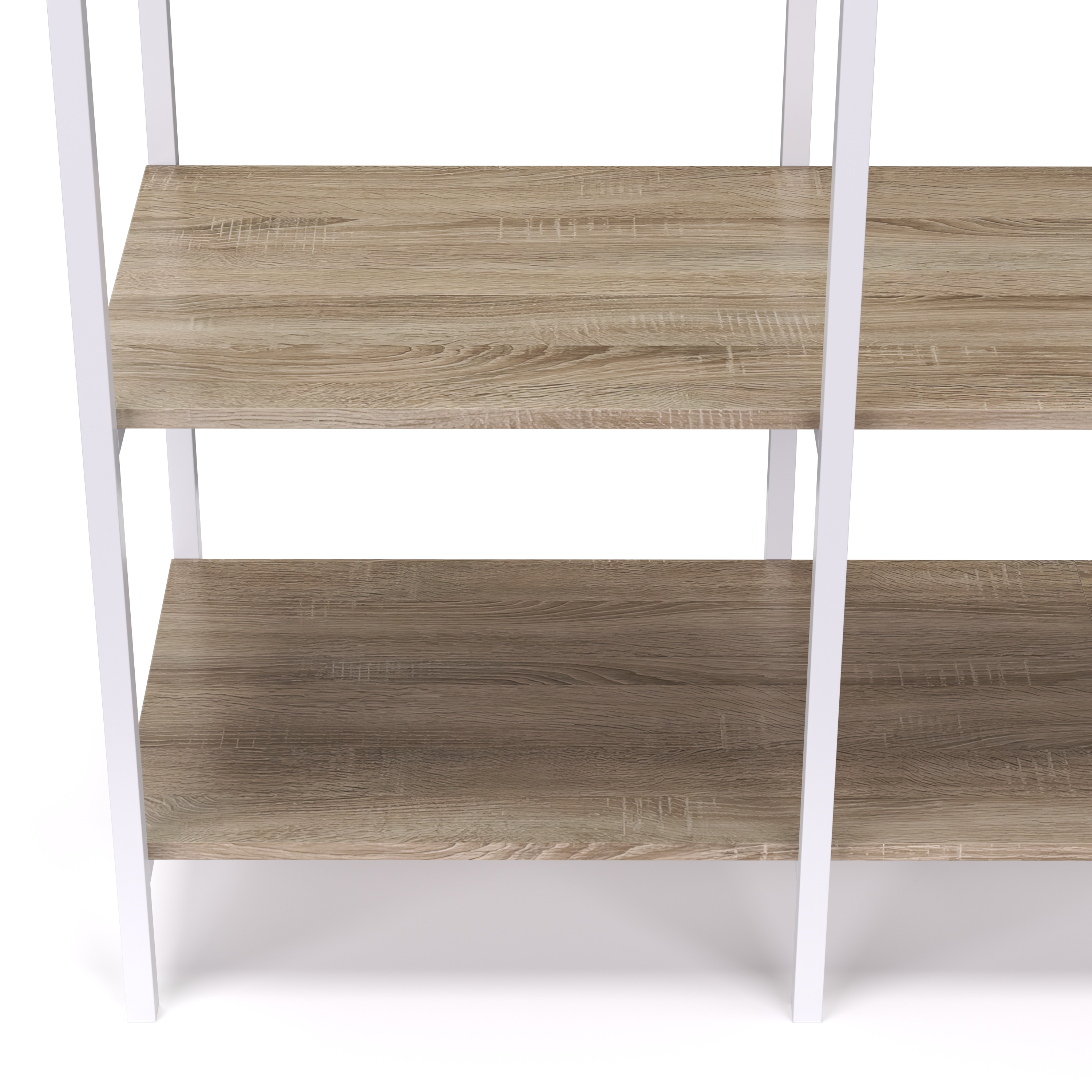 Garderobe Kleiderständer 141 x 180 cm weiss/braun