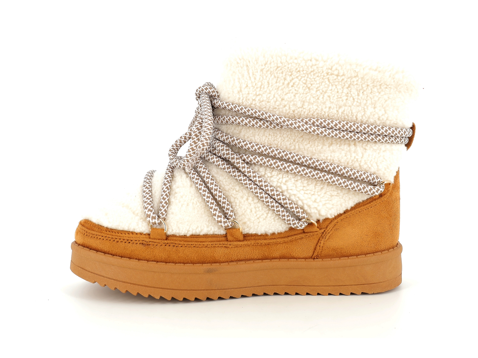 T brand-THEOLINAT Synthétique Beige-Camel