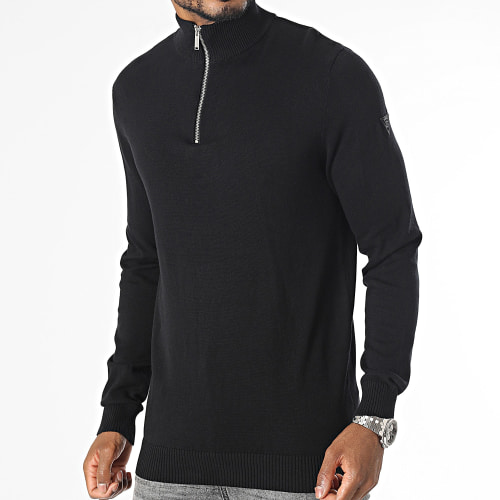 Pull Col Zippé Gentle Noir