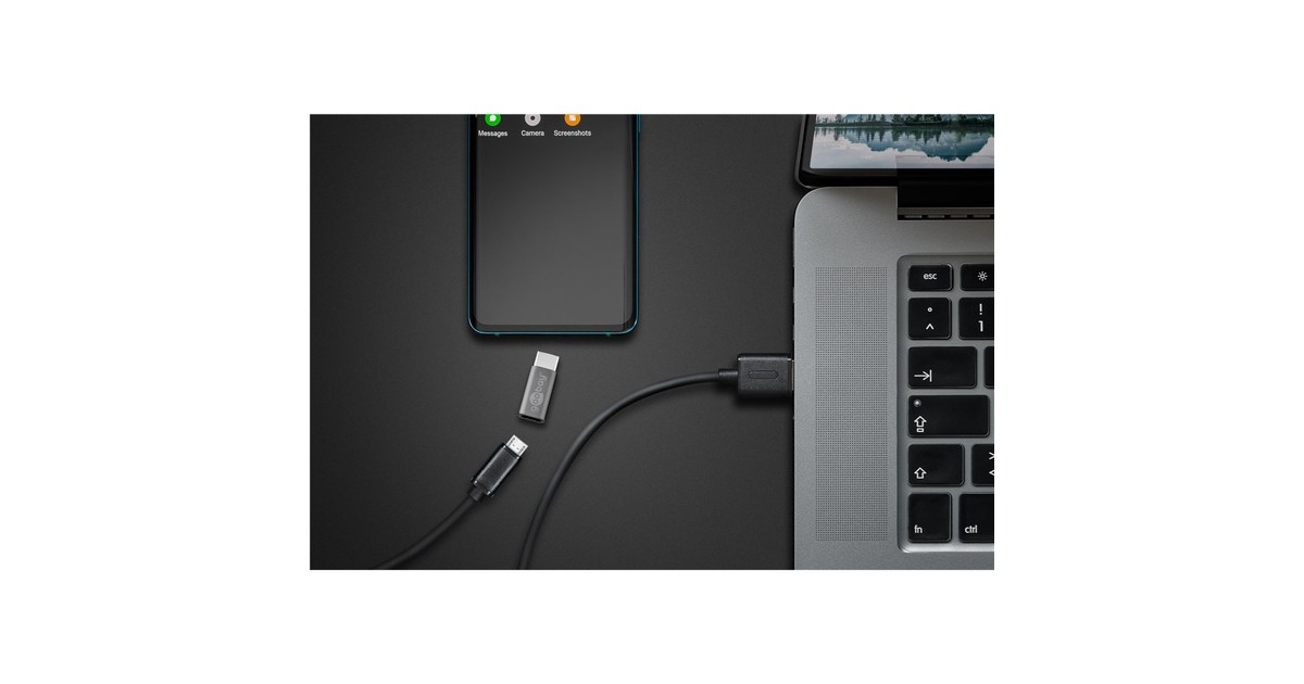 goobayUSB-C naar Micro-USB Adapter  (Grijs)