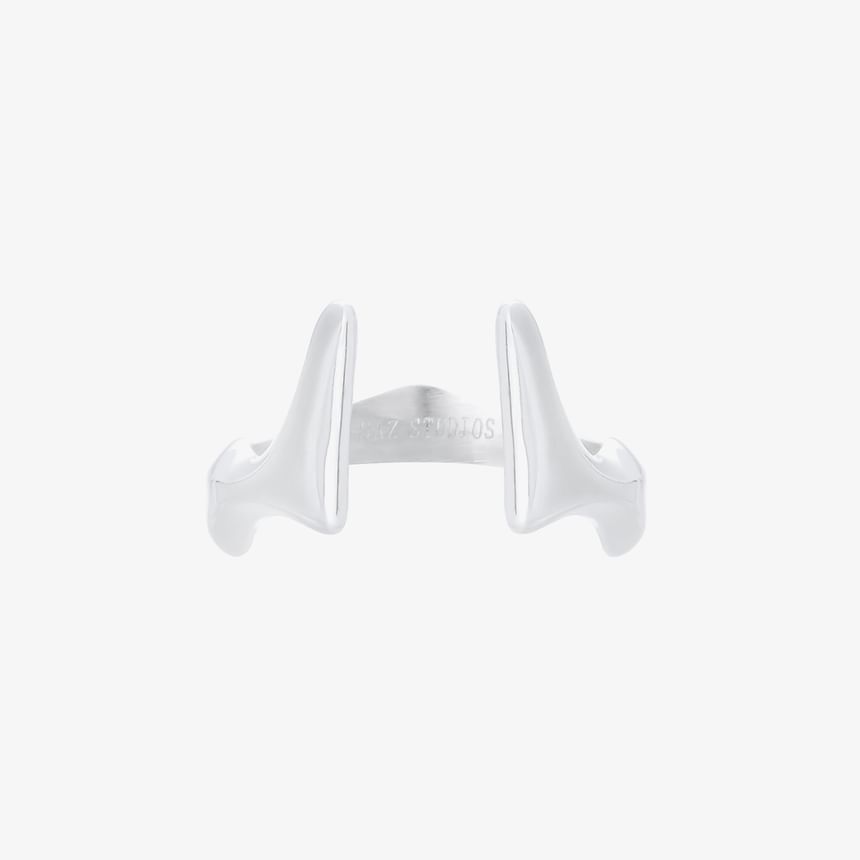 Kopesh - Geometrische open ring van roestvrij staal (verschillende ontwerpen)