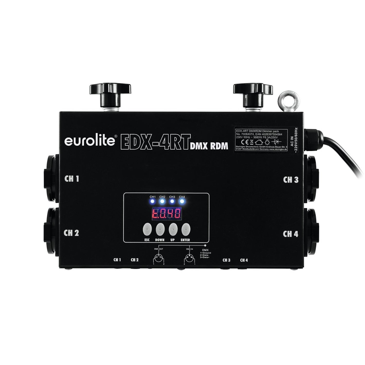 Eurolite EDX-4RT DMX RDM truss dimmer pack