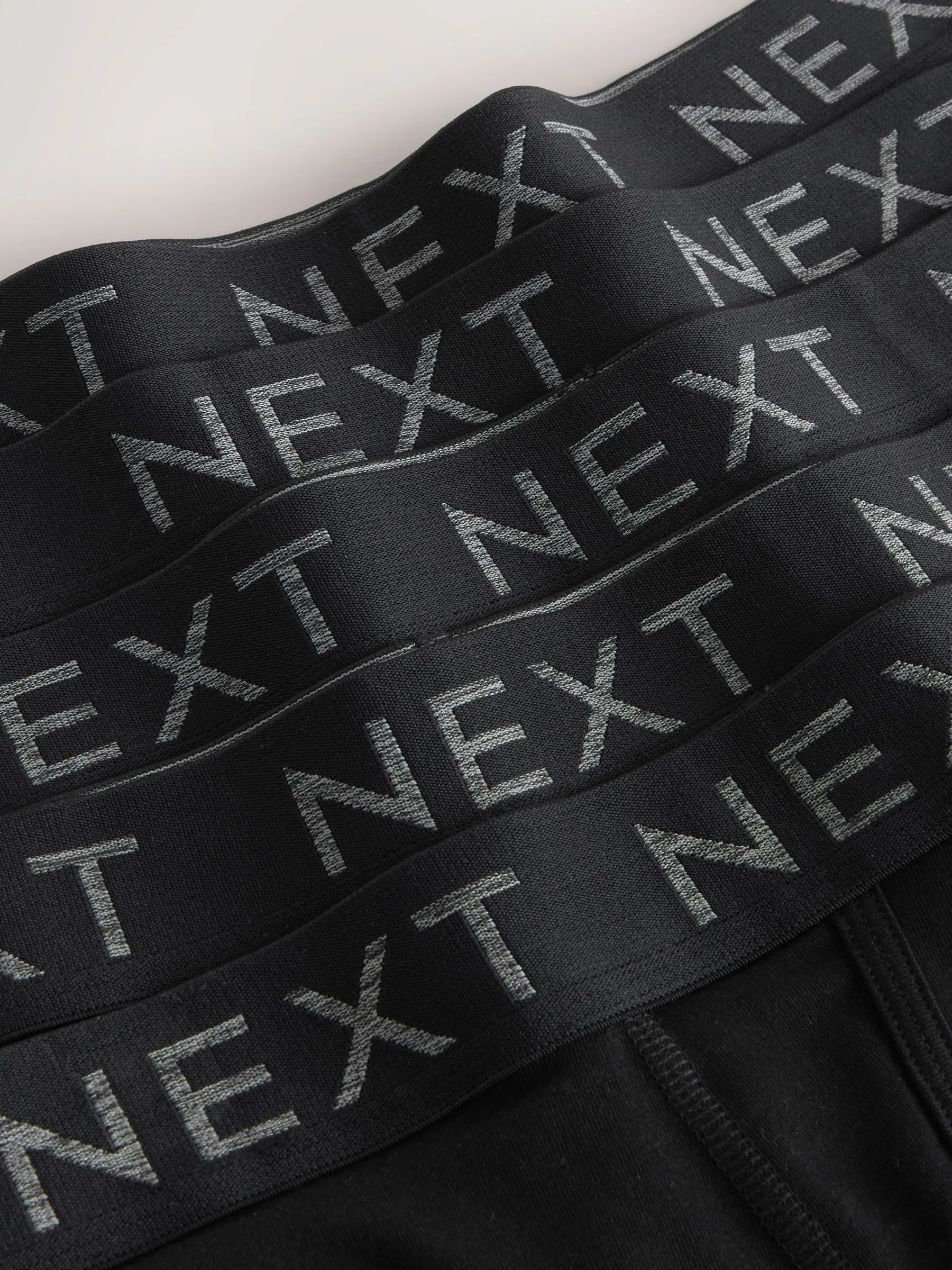 Zwart - Verpakking van 5 - Sportboxershorts met A-voorkant en langere pijpen
