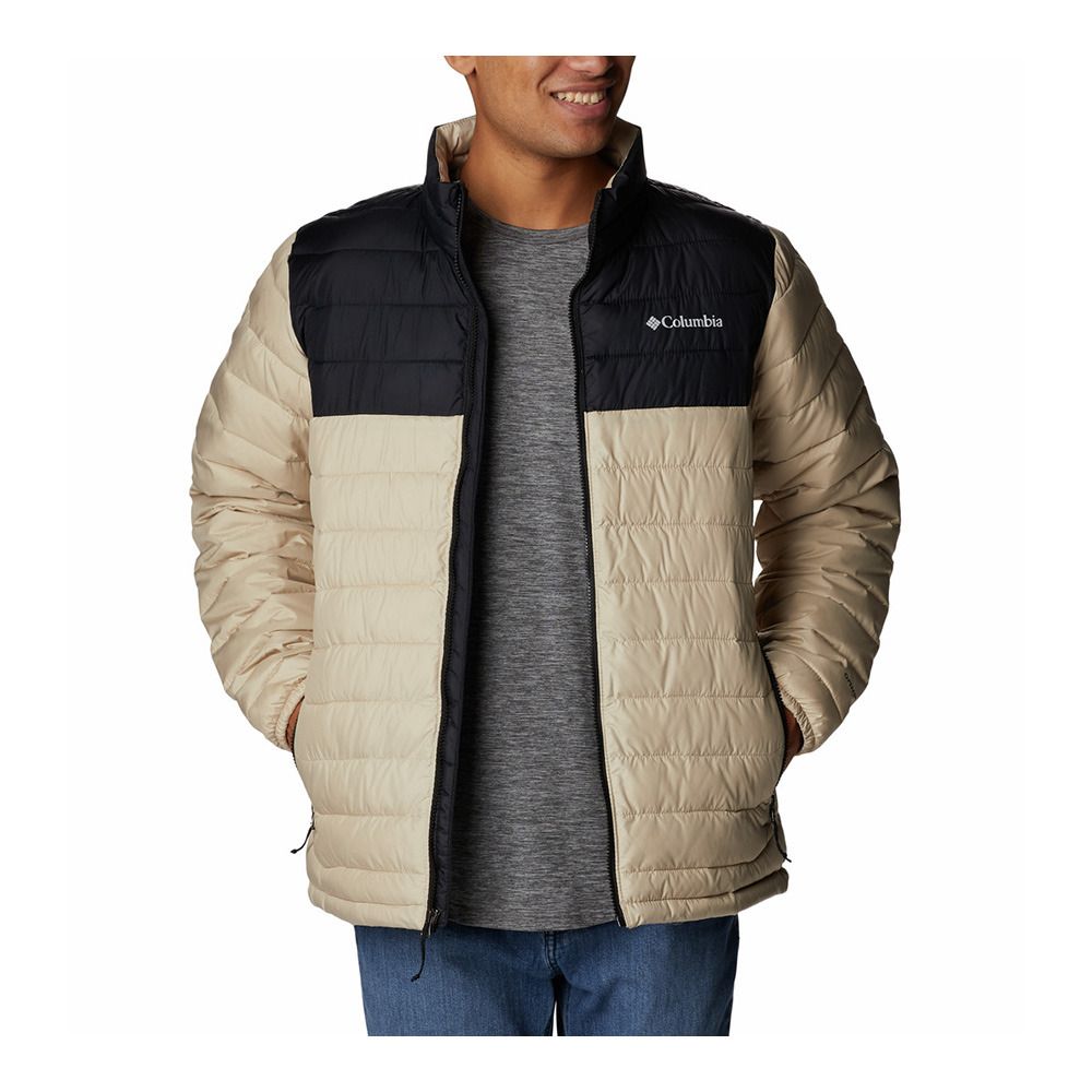 Columbia POWDER LITE - Doudoune Homme fossil/black
