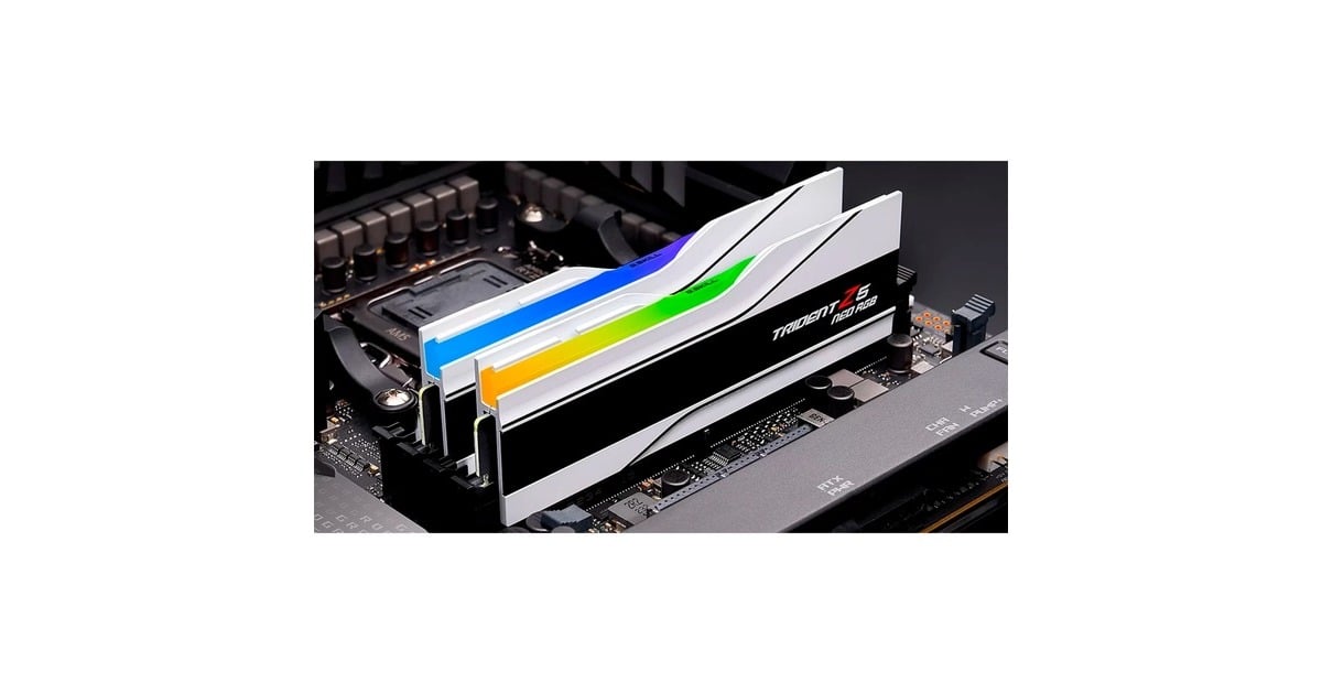 G.Skill32 GB DDR5-6400 Kit werkgeheugen  (Wit, F5-6400J3239G16GX2-TZ5NRW, Trident Z5 NEO RGB, EXPO)