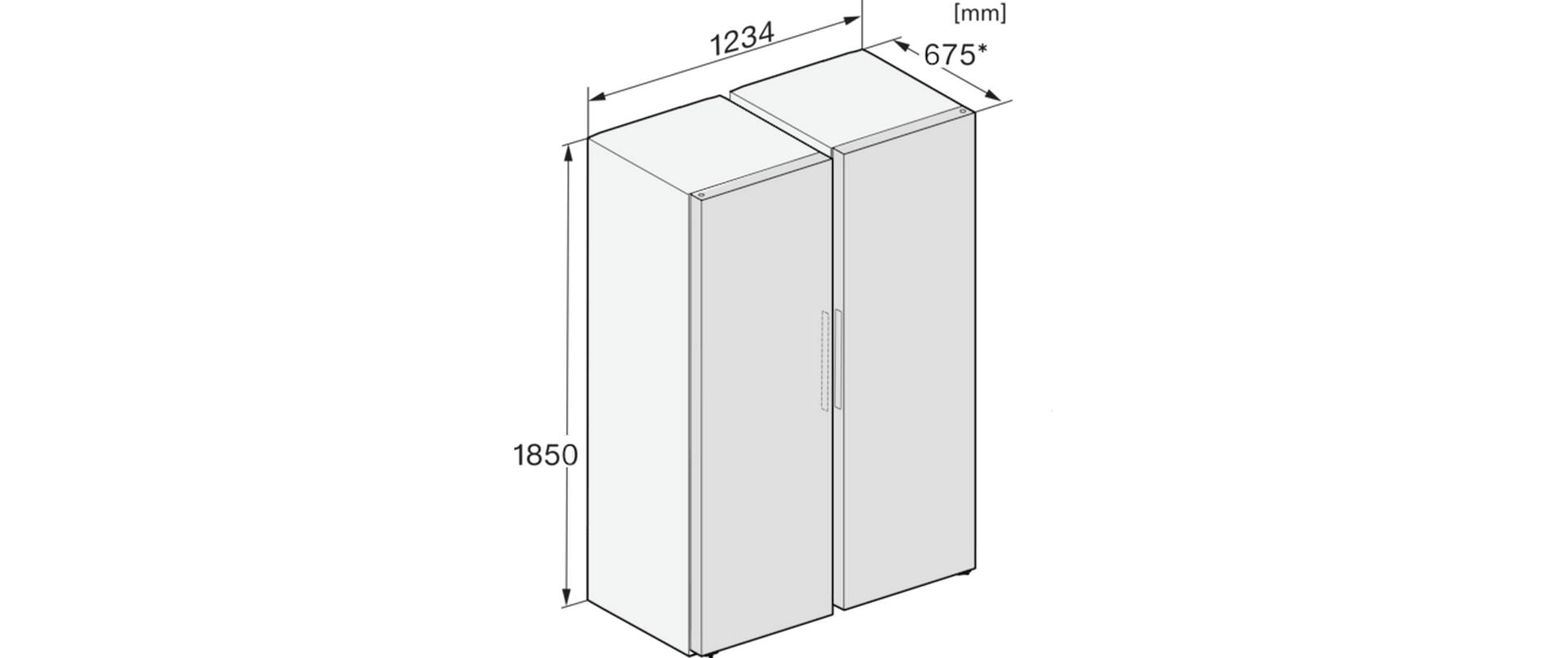 Gefrierschrank FNS 4382 D Links<br>Freistehender Gefrierschrank