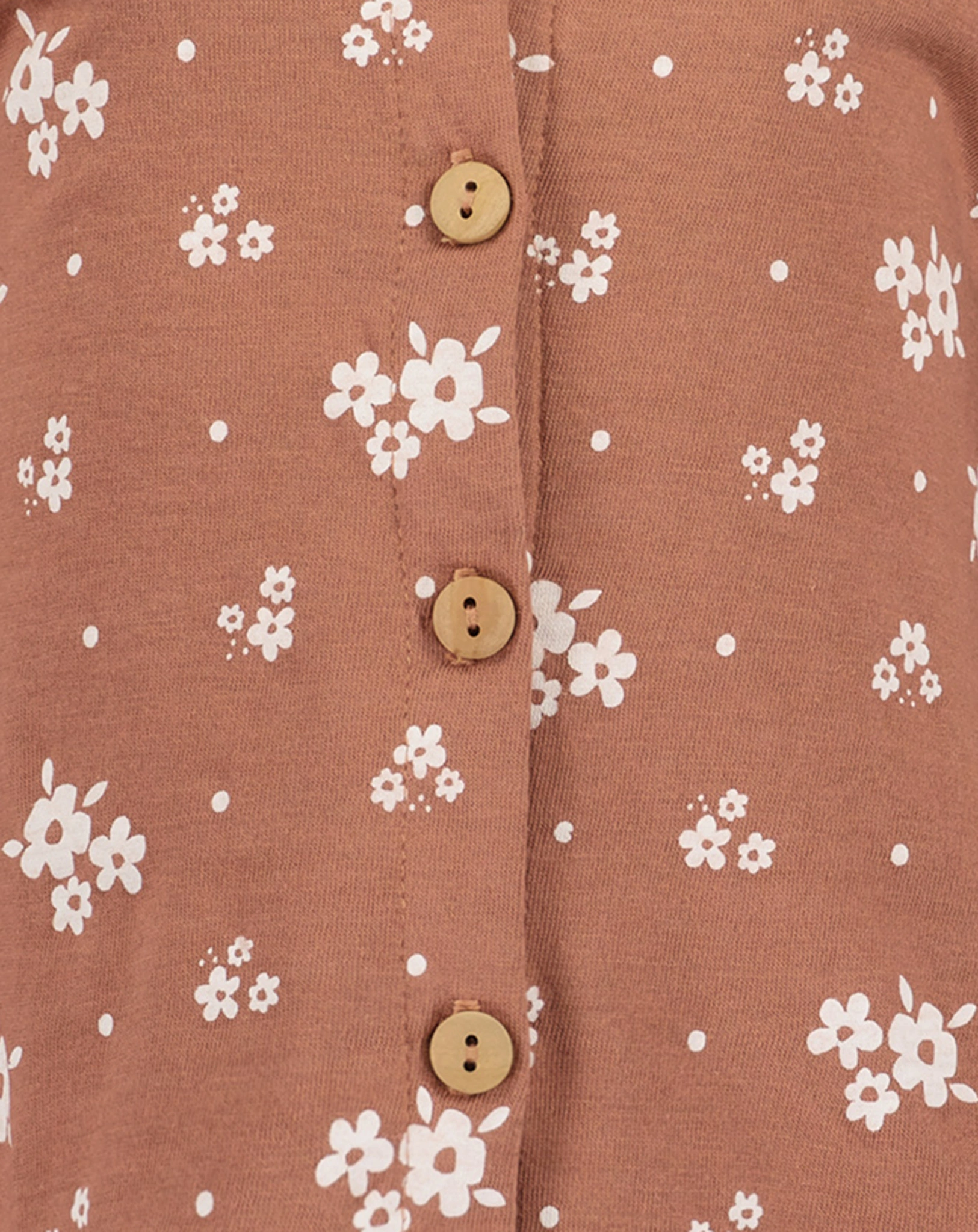 Shirtkleid MINI FLOWERS in kupfer