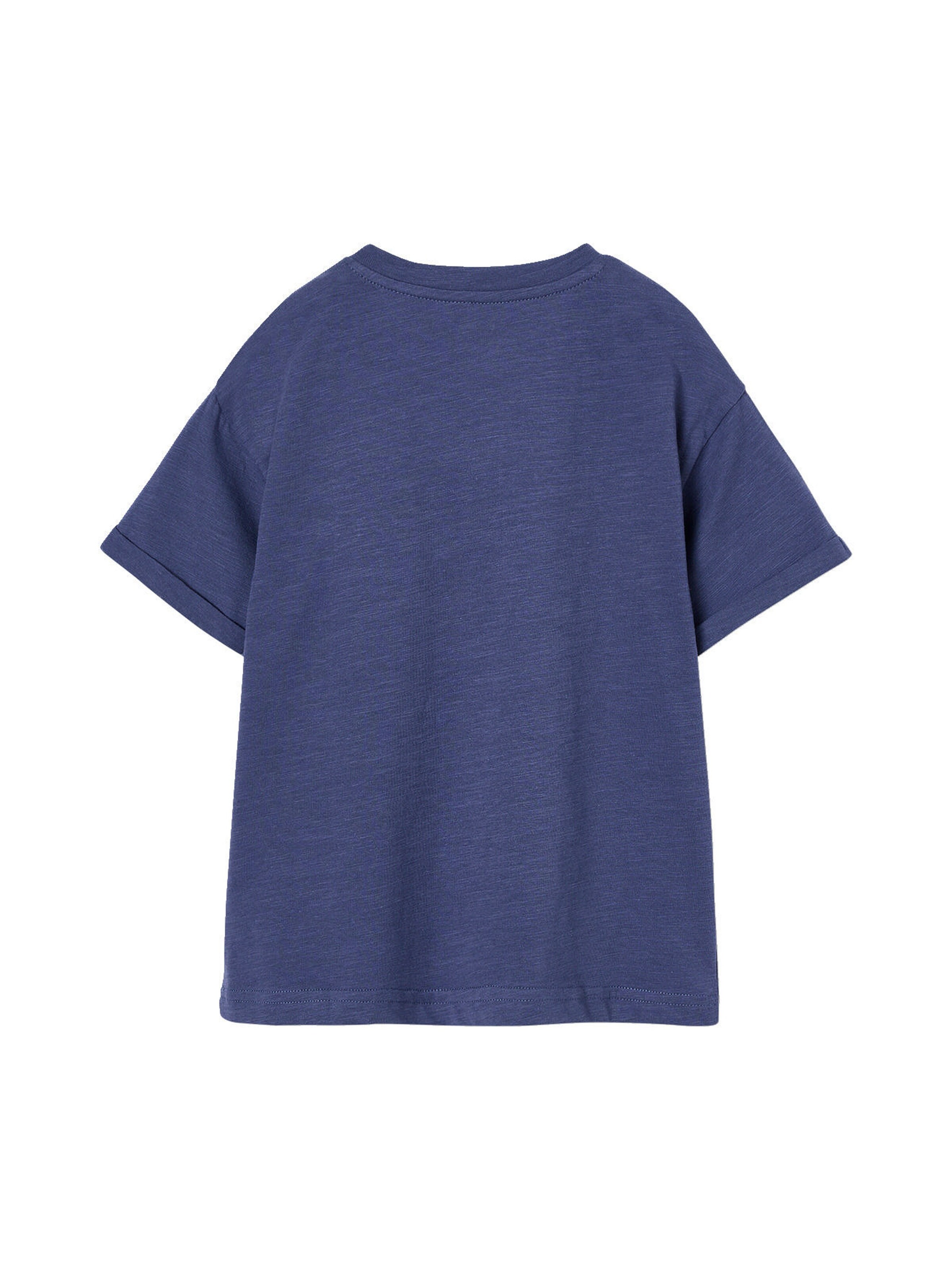 Vertbaudet Jungen Henley-Shirt mit Recycling-Baumwolle BASIC schieferblau