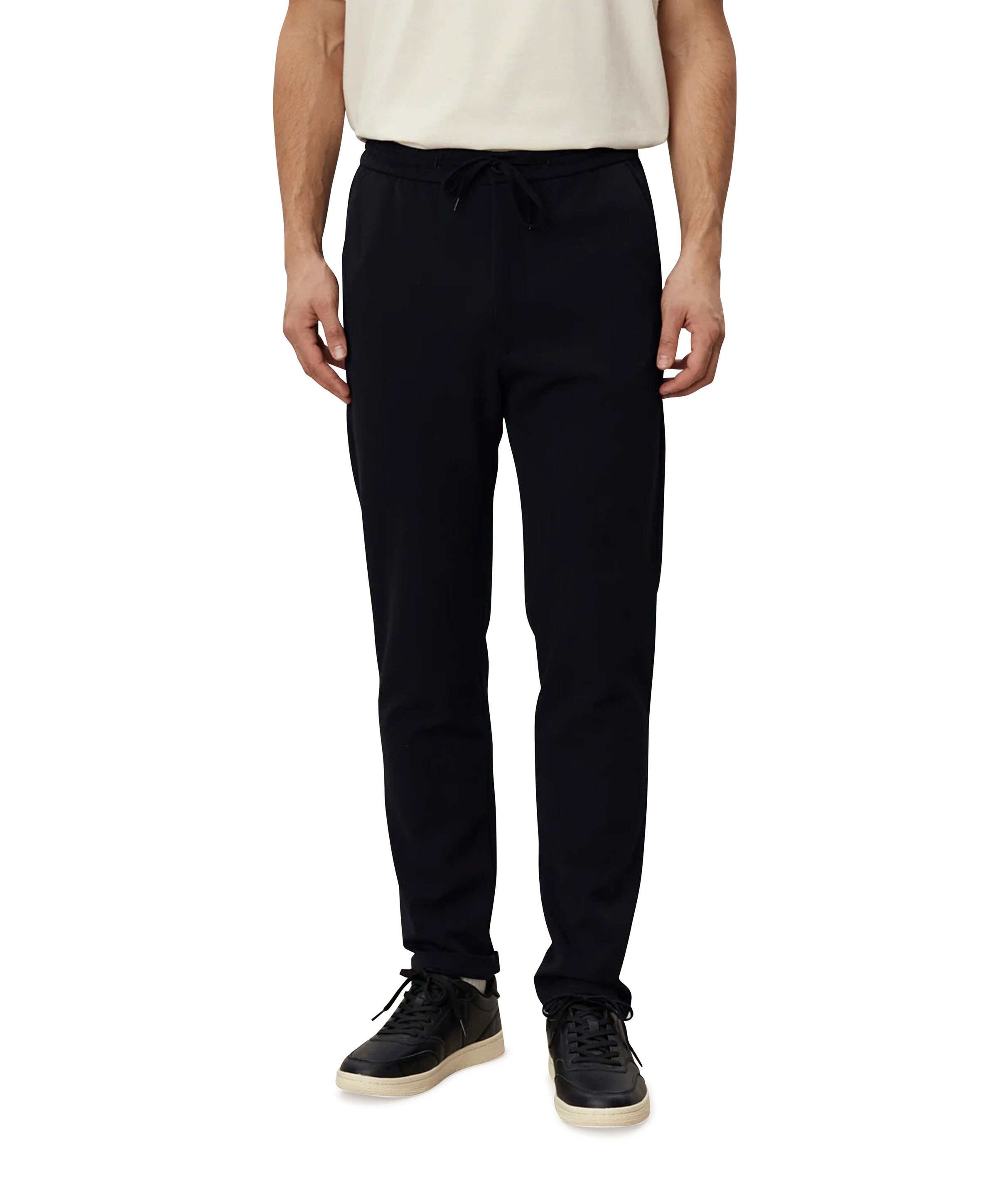 Les Deux Como Tapered Drawstring Pants heren broek blauw