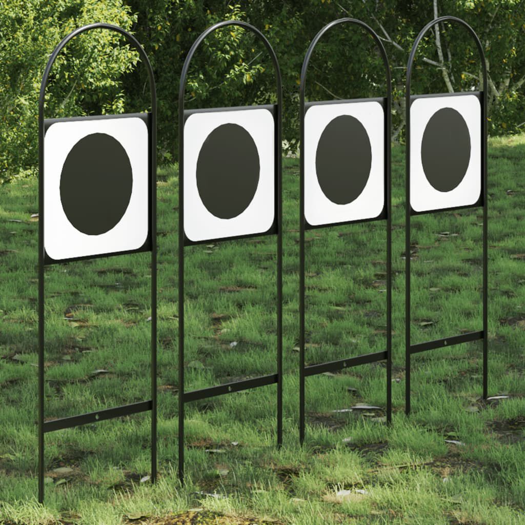 vidaXL Vierkante markers, 4 stuks, staal