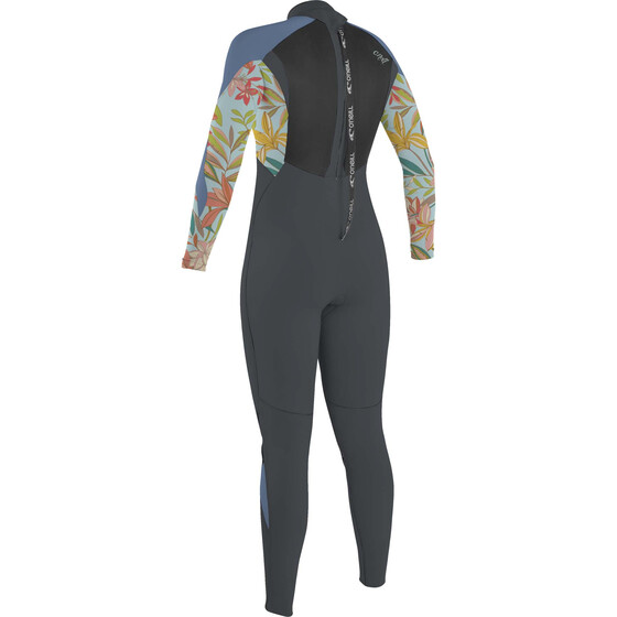 O'Neill Kinder Neoprenanzug Girls Epic 4/3 Back Zip Full Graphite/Dahlia/Infinity SU24
