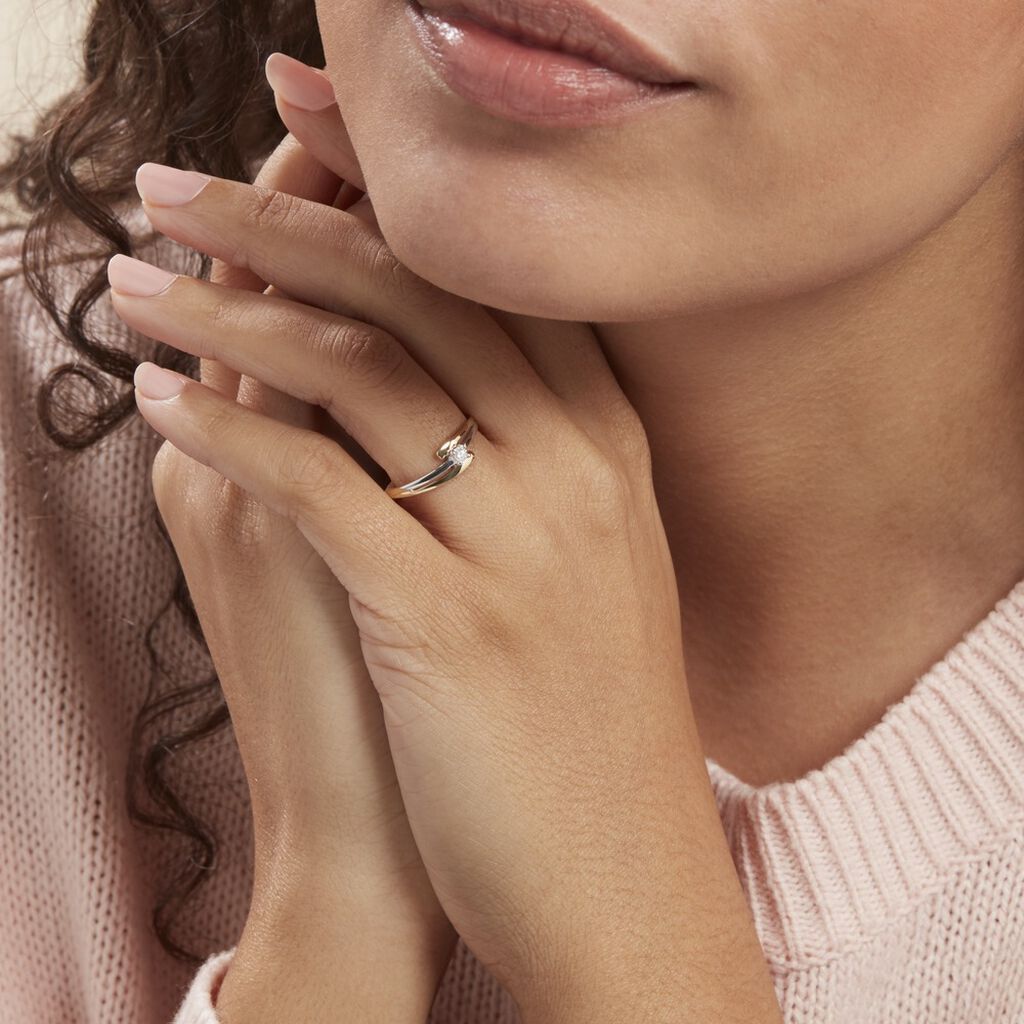 Bague Blandine Or Bicolore Diamant
