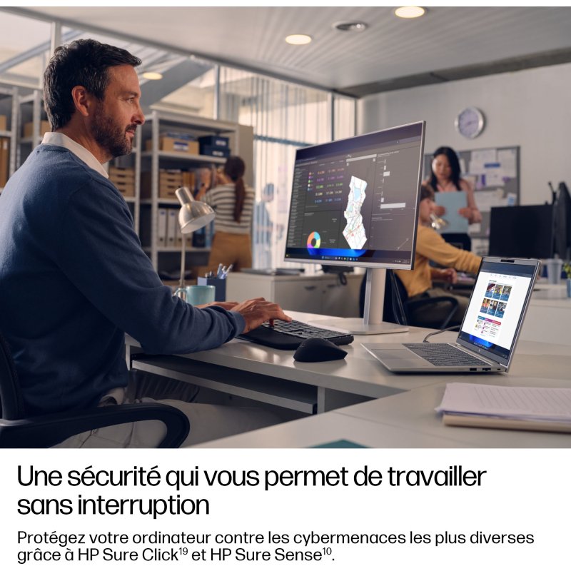HP EliteBook 6 G1q Next Gen AI PC Wolf Pro Security Edition Copilot+ PC Snapdragon X1-26-100 Ordinateur portable 35,6 cm (14