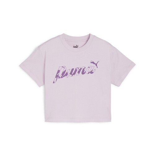 Puma - ESS+ BLOSSOM SHORT TEE G - Violet