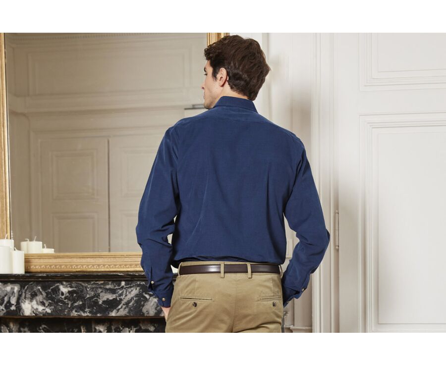 Chemise en velours Indigo - WAYNE