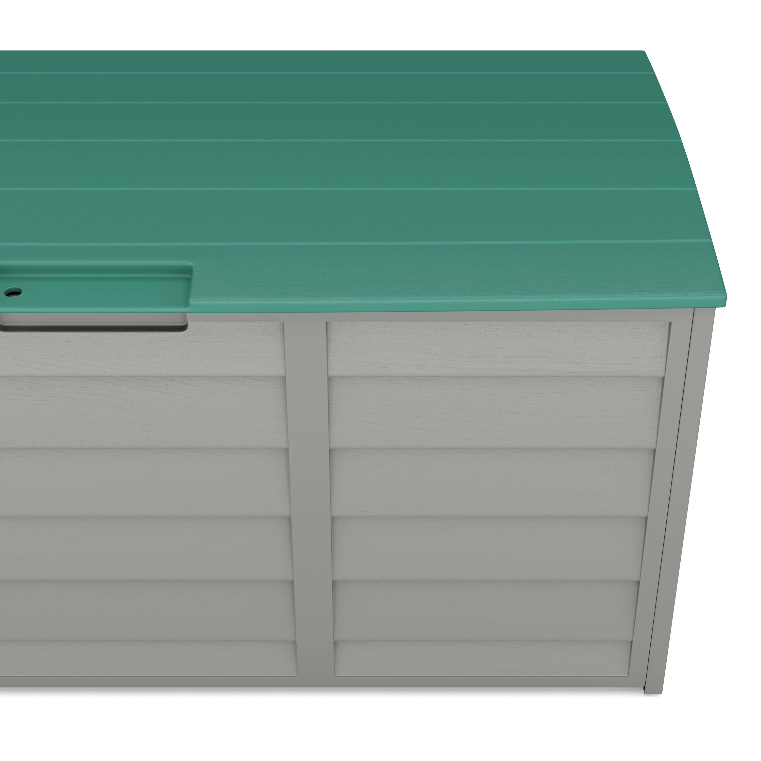 Kissenbox Gartenbox grün/grau